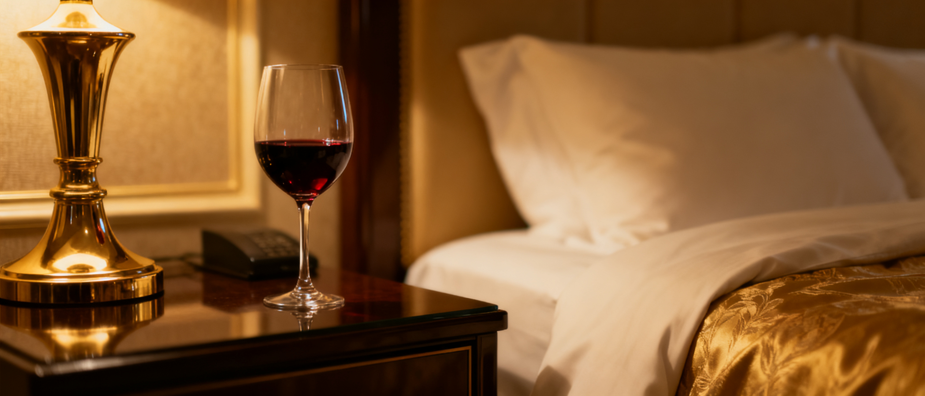 Hotel room wine experience